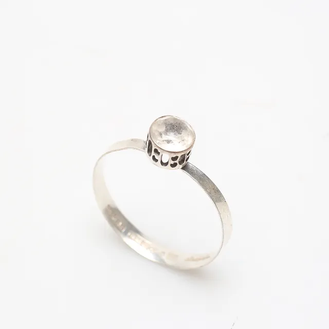 ARMBAND, silver med bergskristall, Åke Lindström, Bengt Hallberg, Köping 1970.