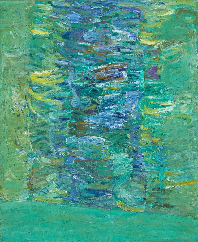 GUNNAR NORDSTRÖM (1921-2021). "Sommarskog", olja på duk, signerad.