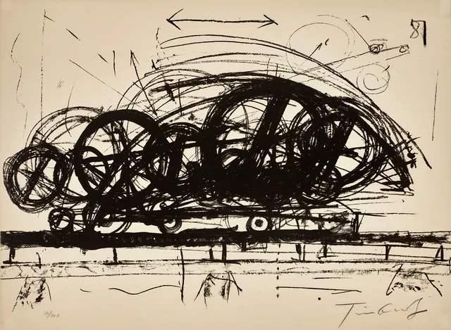 JEAN TINGUELY (SCHWEIZ, 1925–1991). Komposition, signread och daterad 37/300, litografi.