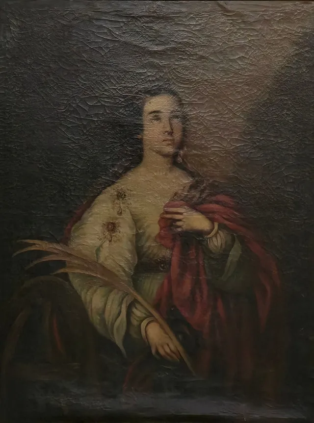ESCUELA ANDALUZA DE MEDIADOS DEL SIGLO XIX. Santa Catalina de Alejandría.