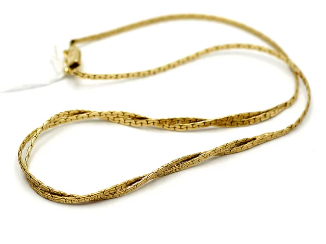 Collier S835 8,8g 41,5cm, små skador, guld pläterad