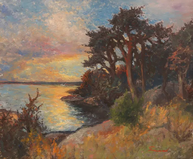 FRANS GARD. Olja på duk, signerad.
