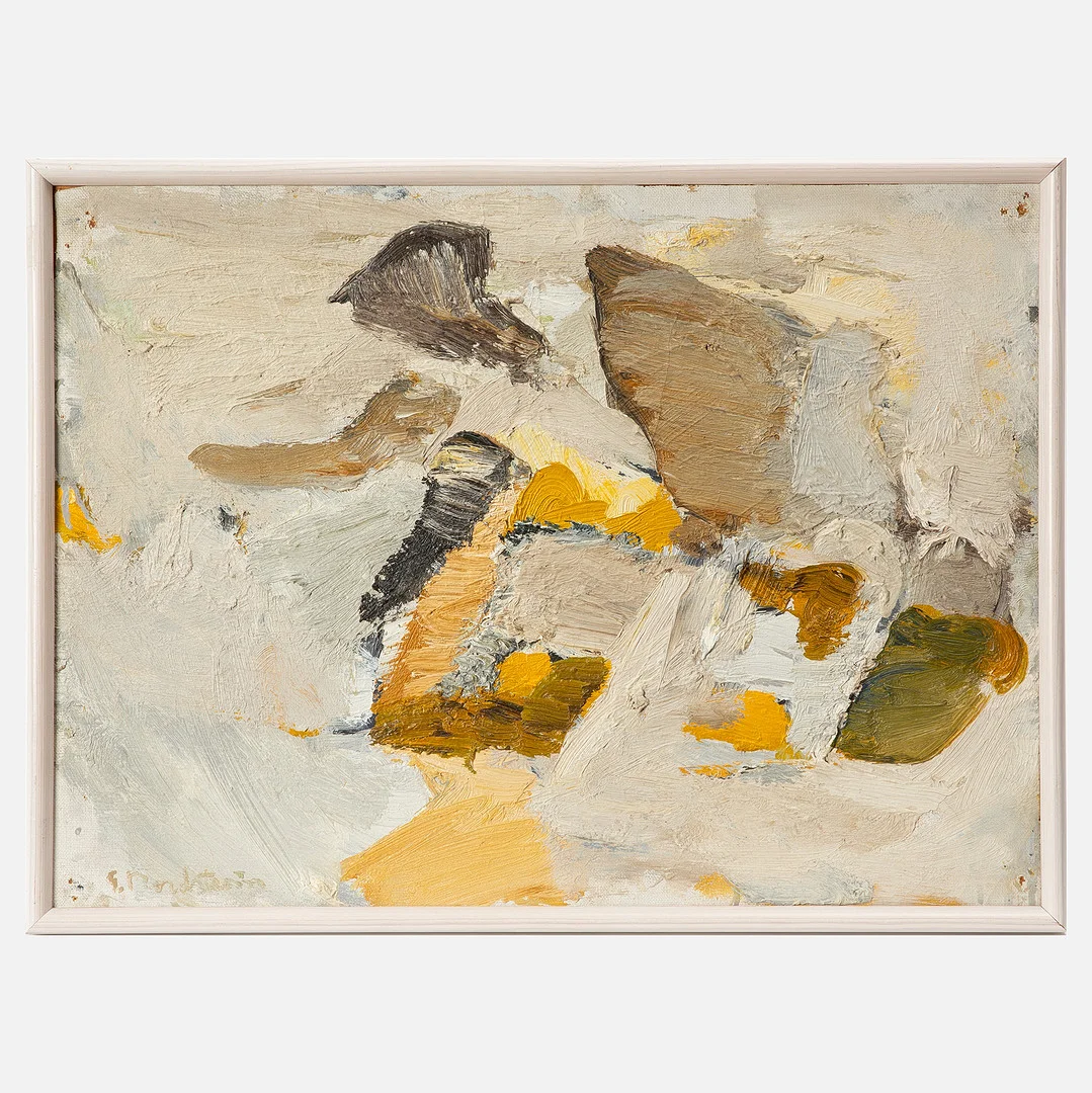 GERHARD NORDSTRÖM. Olja på duk uppfodrad på pannå, signerad. — Paintings — Stockholms Auktionsverk Göteborg