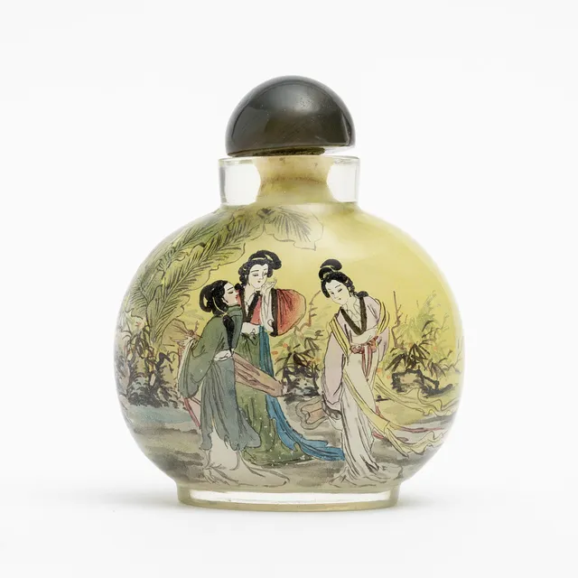 SNUSFLASKA, glas, Kina 1900-tal.