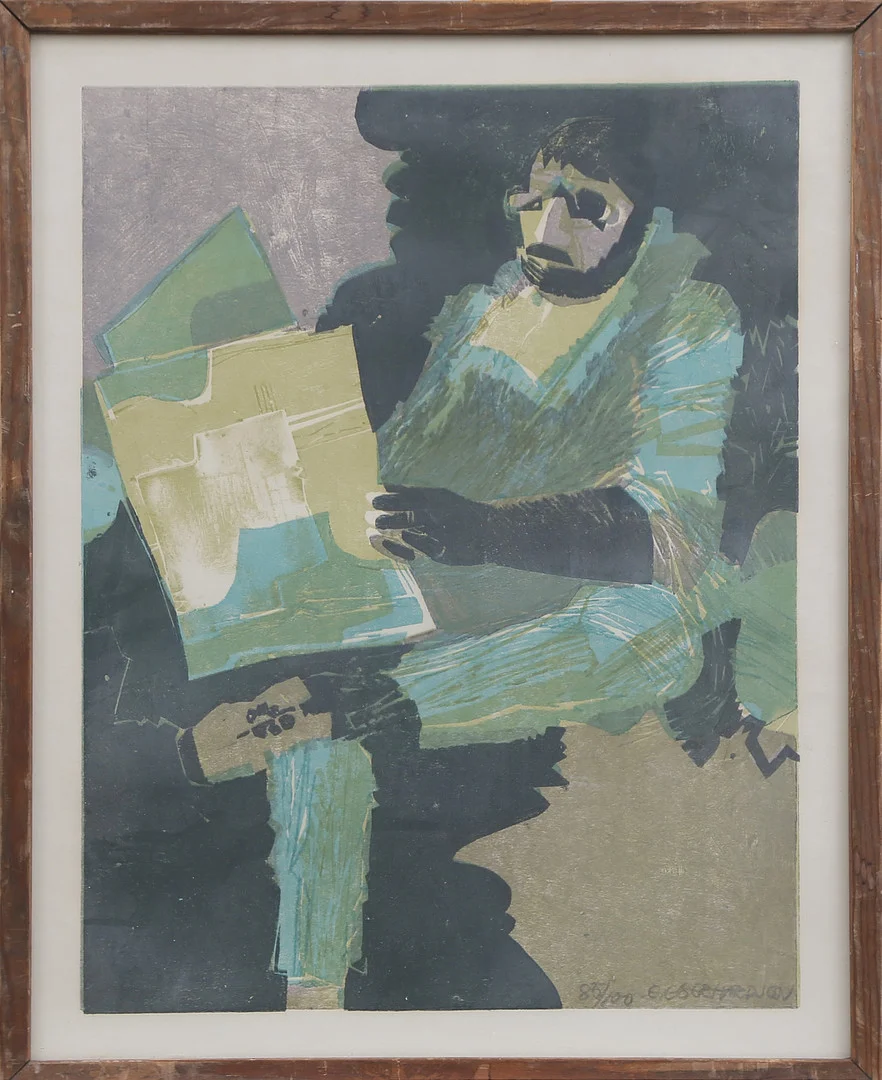 EBBE EBERHARDSON. LITO, signerad, 1900-tal. — Engravings & Prints — Kalmar Auktionsverk