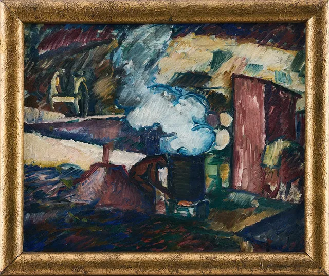 GÖSTA SANDELS. "Bygget".