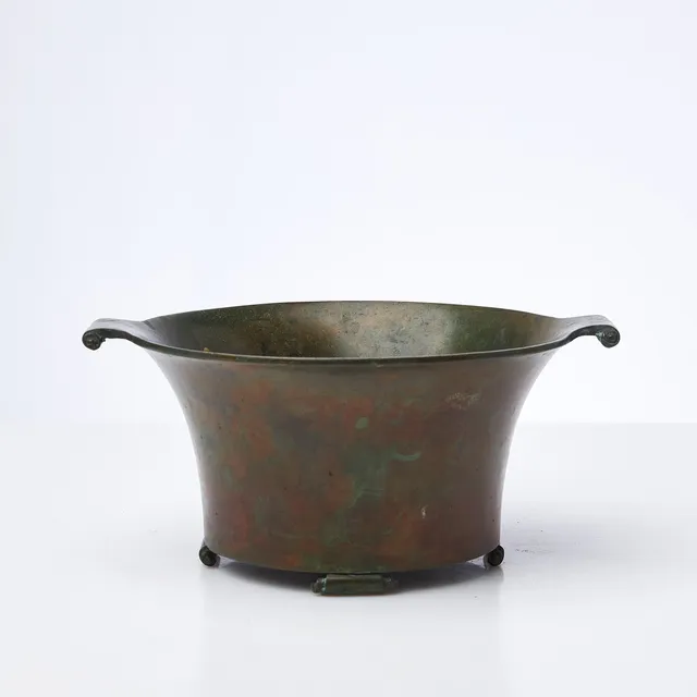 SUNE BÄCKSTRÖM. Skål/ytterfoder, brons, signerad, 1900-talets första hälft.