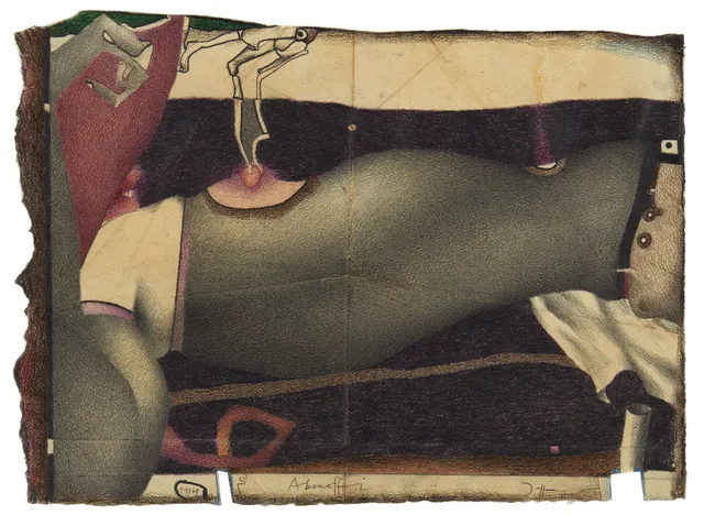 Janssen, Horst — Figurkomposisjon, 1969