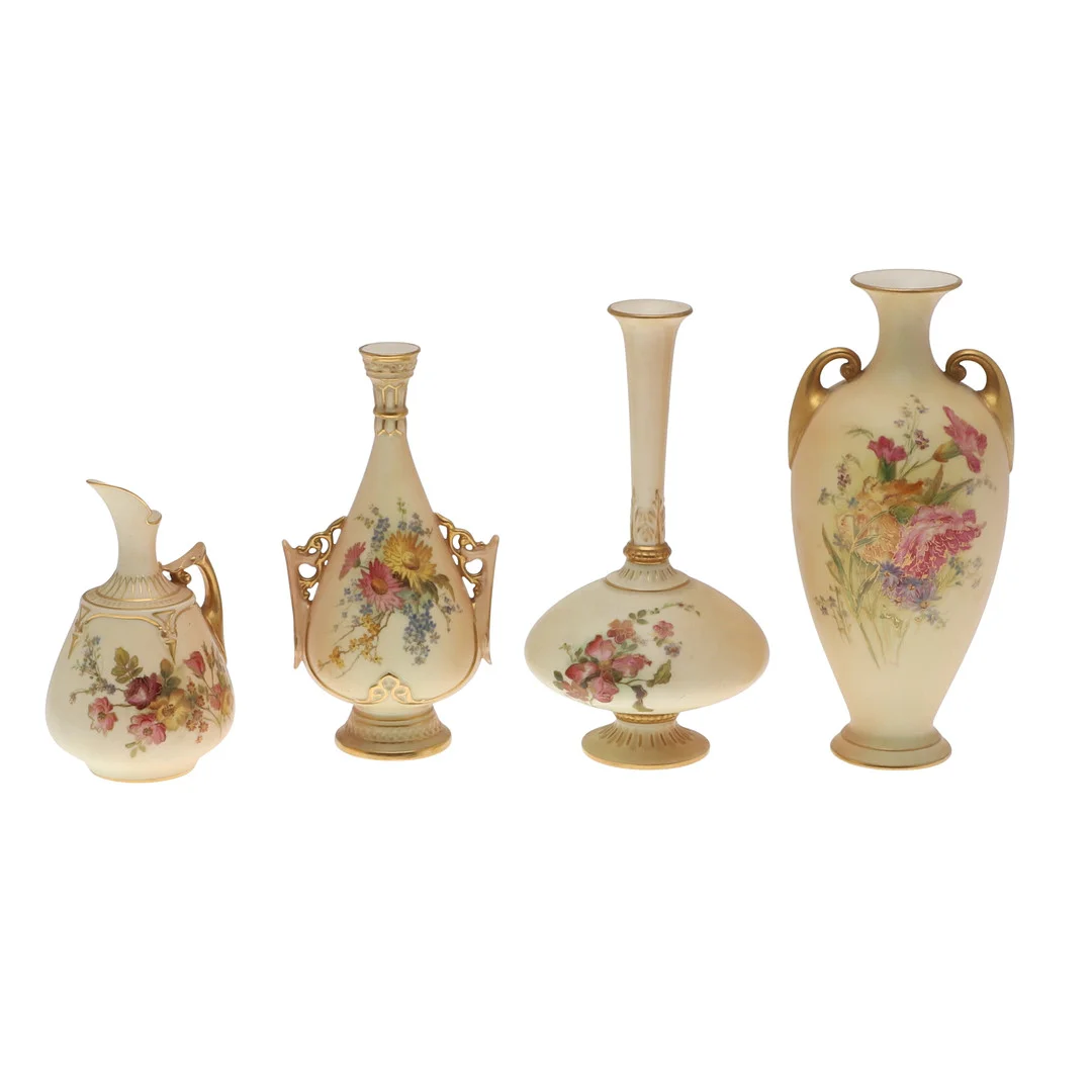 ROYAL WORCESTER BLUSH IVORY. — European — Lawrences Auctioneers