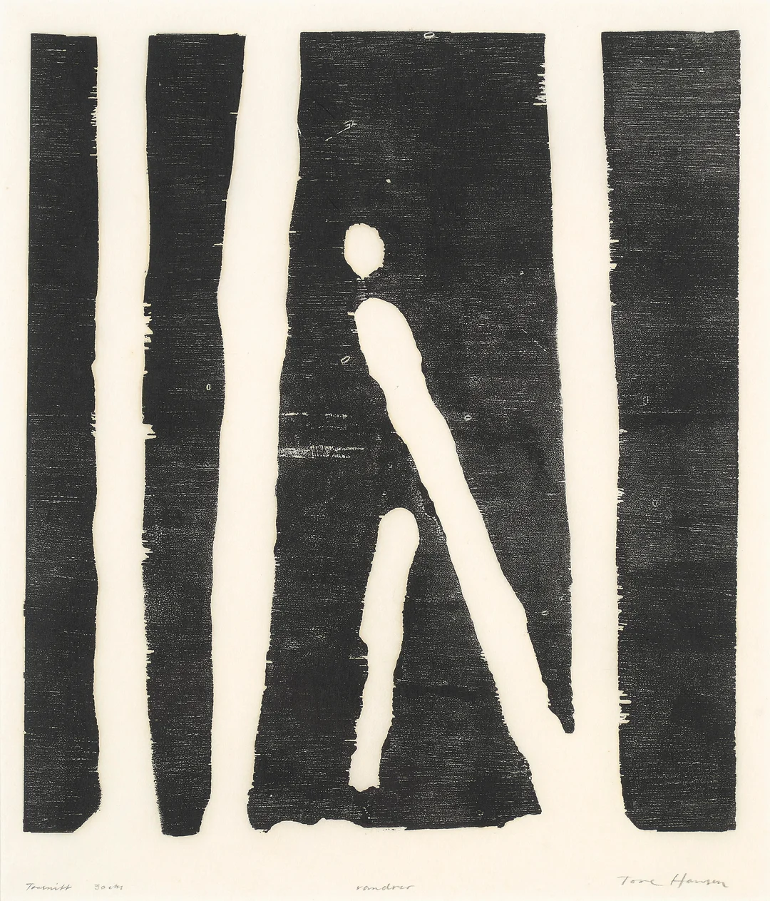 Hansen, Tore — "Vandrer" — Kunst/Grafikk — Blomqvist
