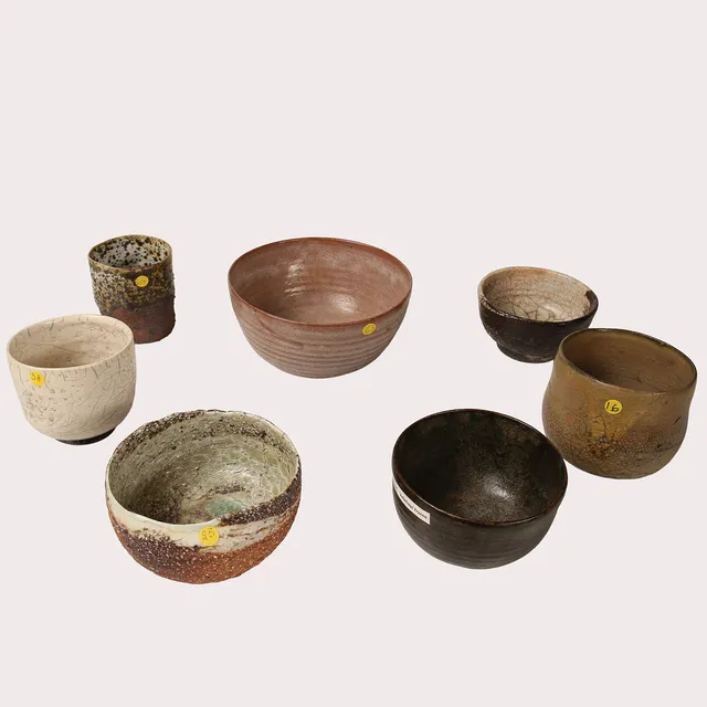 LEIF NILSSON. Stengods, diverse skålar, stämplad signatur, 7 st.