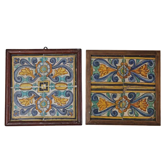 Catalan two-tile panels, 18th century.