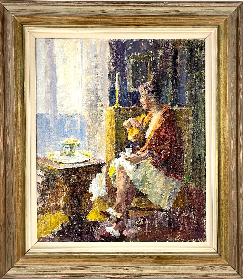 JOHAN BLADH. Olja på duk, Hertha - Polhemsgatan, Stockholm, signerad och daterad -65. — Paintings — Roslagens Auktionsverk