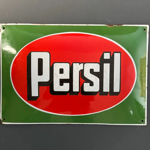PERSIL, emaljskylt, 1920/30-tal.