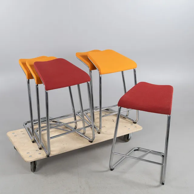 ANYA SEBTON. Barstolar, 6 stycken "Add", för Lammhults.
