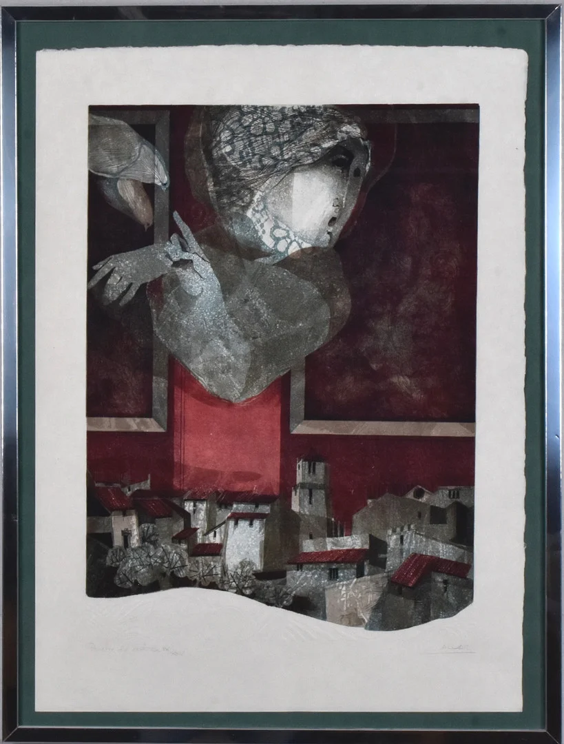 ALVAR SUÑOL. Färgetsning med carborundum. — Engravings & Prints — Halmstads Auktionskammare
