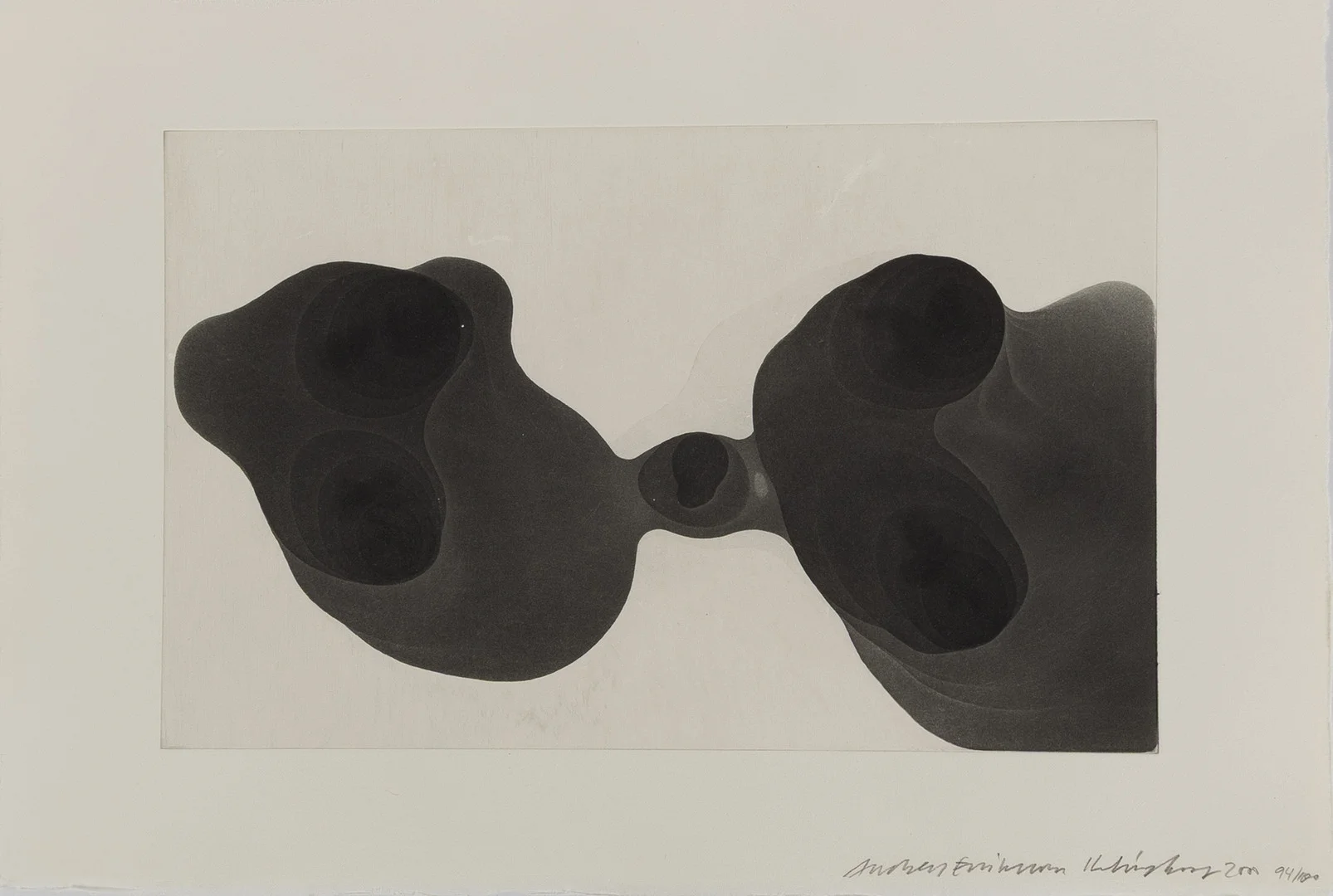 ANDREAS ERIKSSON. Kompositioner, 2 stycken, etsningar, oramade blad. — Engravings & Prints — Stockholms Auktionsverk Helsingborg