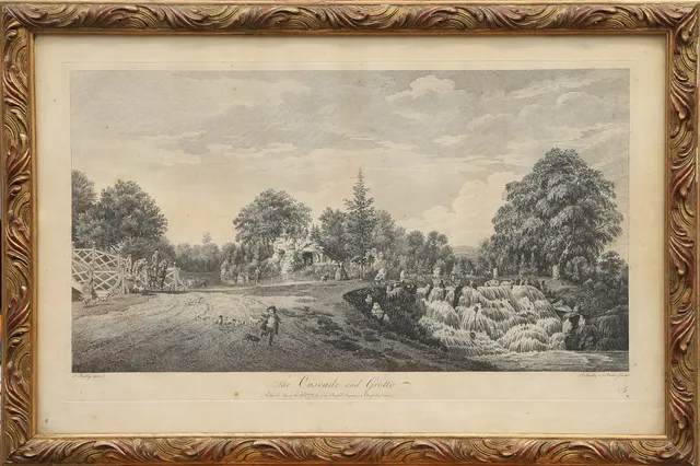 GRAFISKT BLAD, sannolikt 1700-tal.