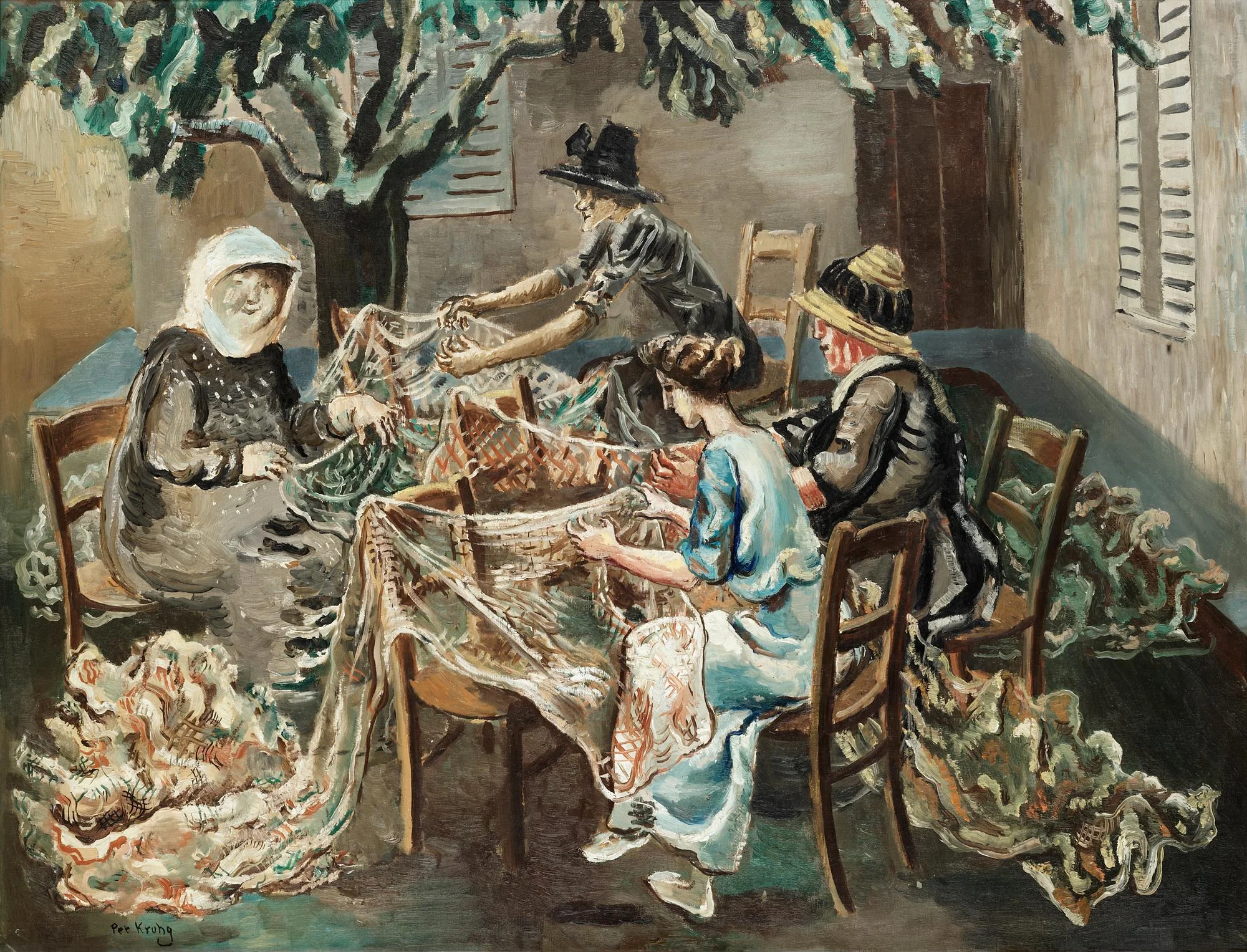 Per Krohg, "Les Remailleuses". — Bukowskis