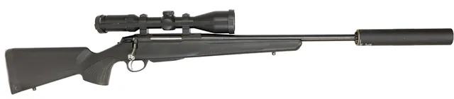 KULGEVÄR MED LJUDDÄMPARE, Repeter, fabrikat Tikka, modell T3x Lite, kaliber .308W, tillv.nr X83284, se-nr SE3255170.