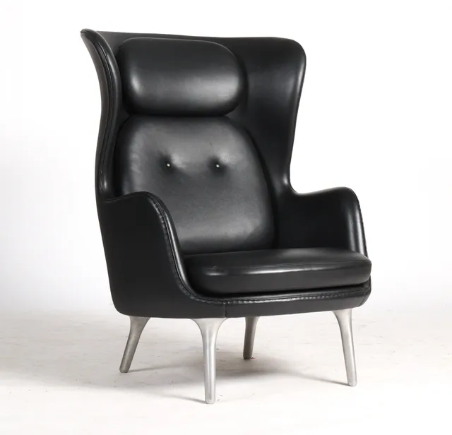 Jaime Hayon. Armchair, black leather, model 'Ro', model JH1J