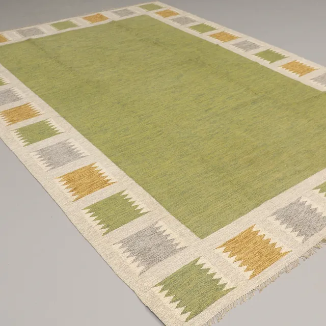 BIRGITTA SÖDERGREN. MATTA, rölakan, signerad B.S. C:a 298 x 222 cm.