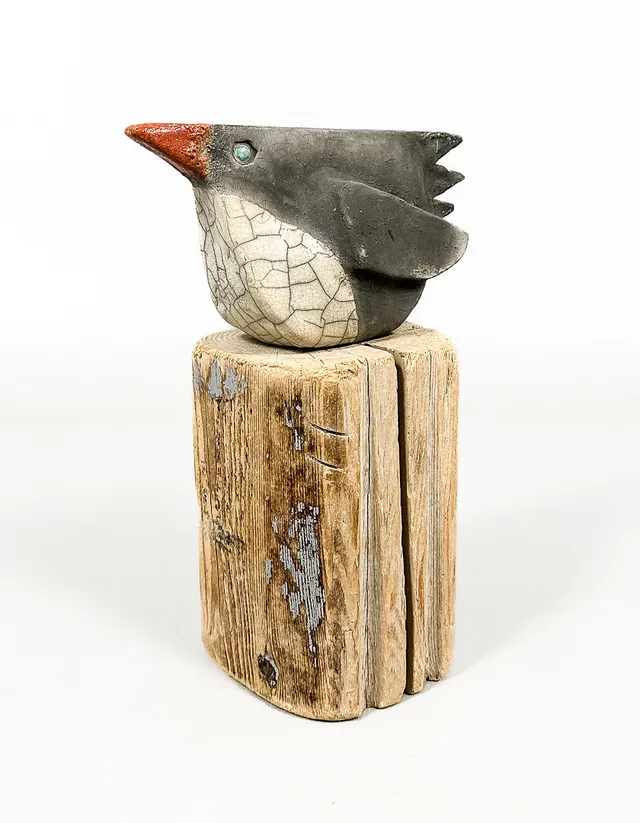 SKULPTUR, trä, keramik, märkt III.
