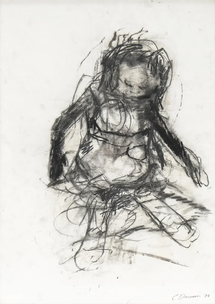 Cathrine Raben Davidsen: Portrait composition, 1994 — Paintings and sculptures/Drawings — Lauritz