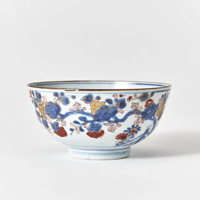 SKÅL, Kina, porslin, polykrom dekor, 1700-tal.