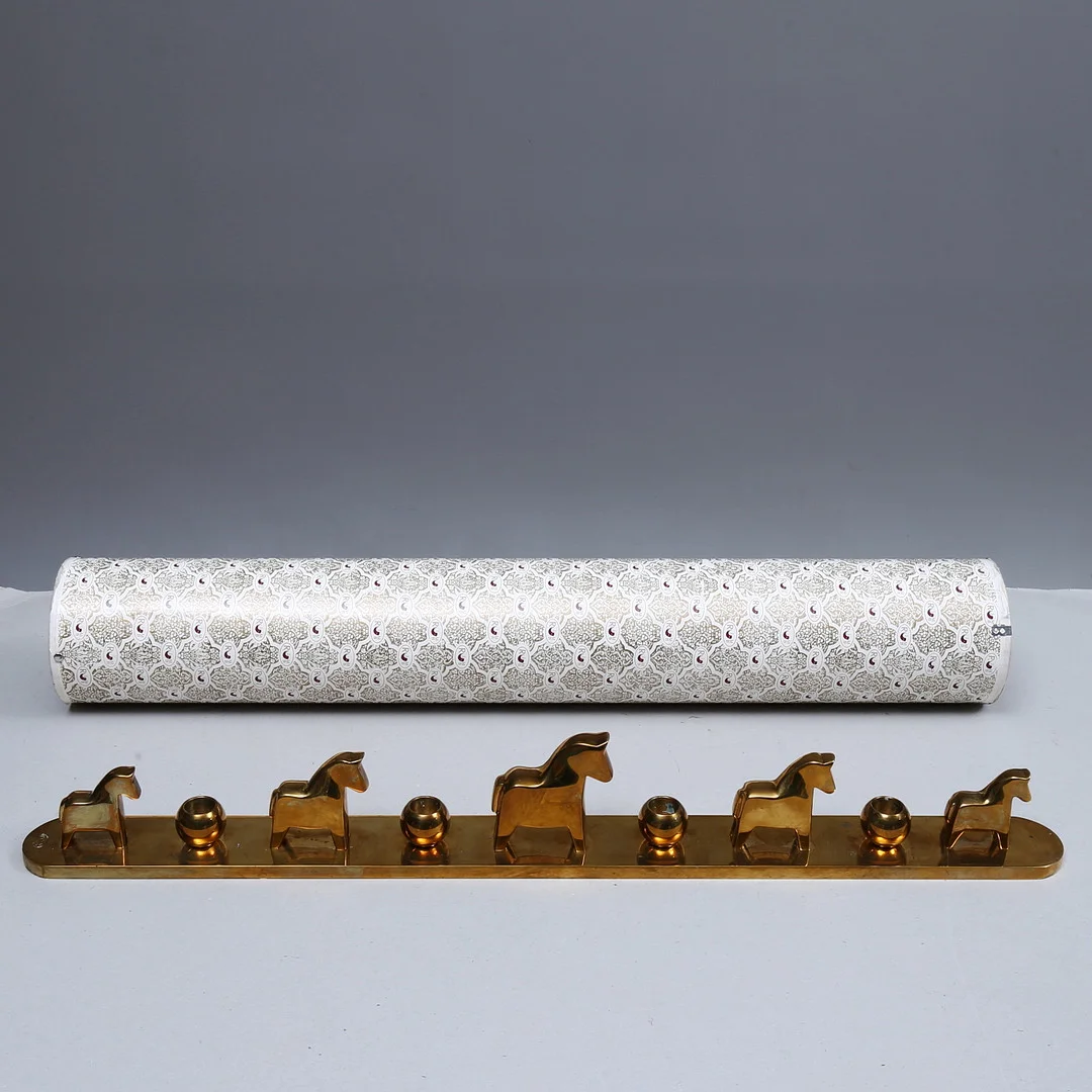 LOTTA HORN. Ljusstake, mässing, "Nocturnus", Reijmyre Mässingsbruk. — Candlesticks — Auktionshuset Kolonn