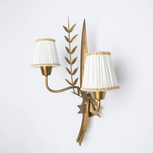 Hans Bergström, vägglampa, modell 333, ateljé Lyktan, Åhus, 1940-tal.