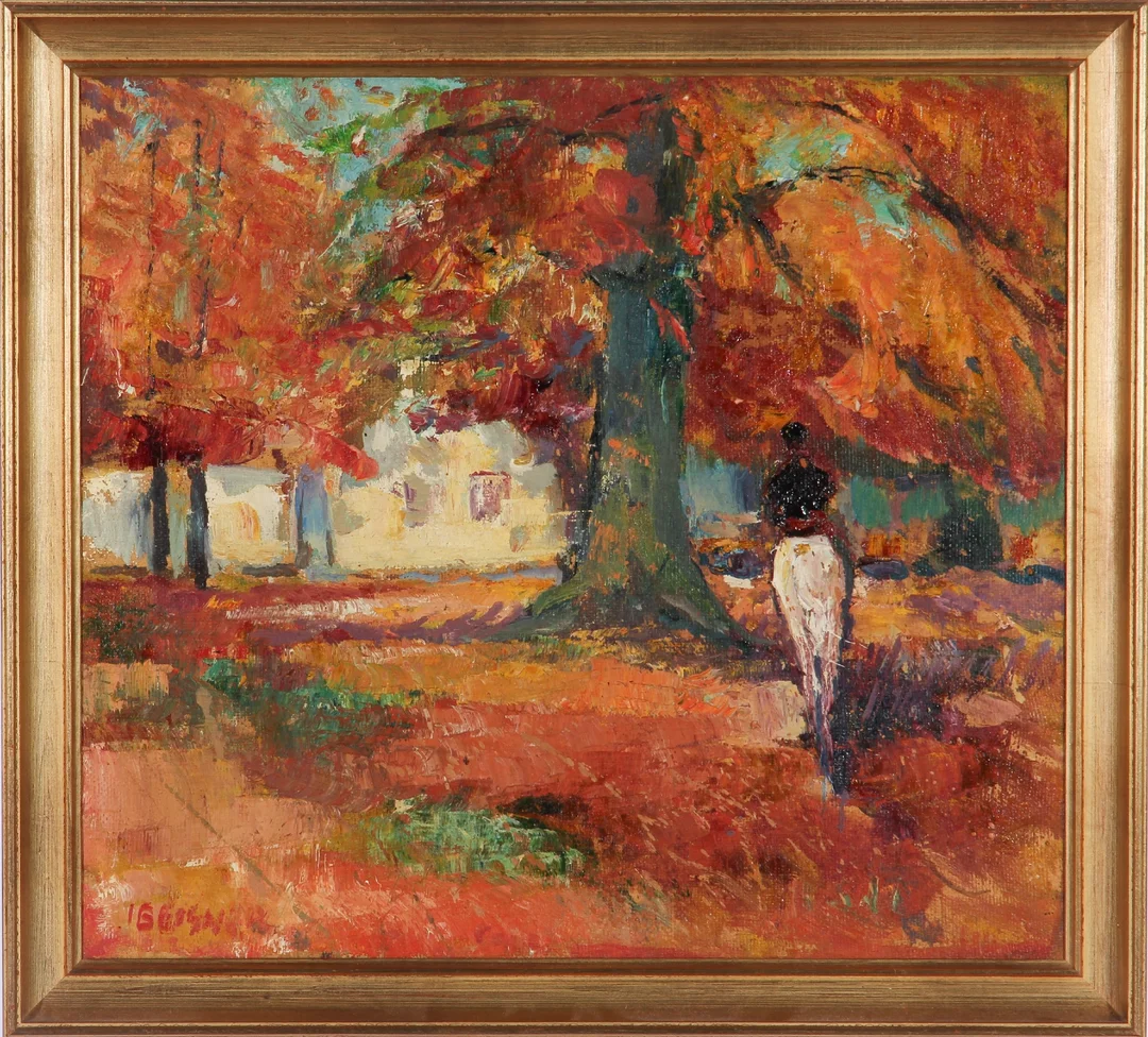 Ib Eisner. Autumn motif from Dyrehaven — Paintings and sculptures/Modern pictorial arts — Lauritz