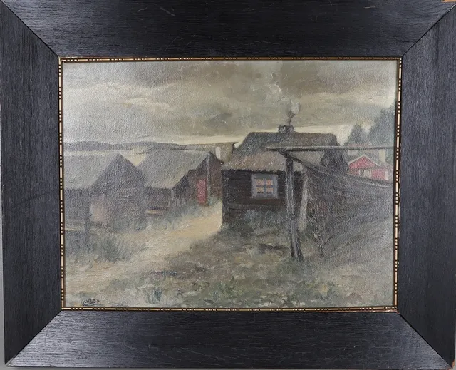 FRIEDRICH WILHELM HUNDT. , olja på pannå, signerad.