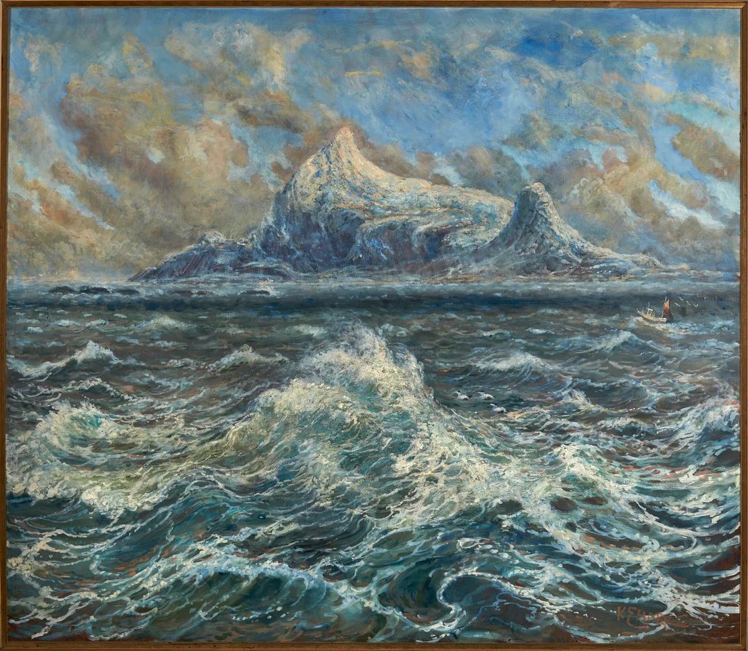 Harr, Karl Erik — "Hestmannen, Helgeland" 1982 — Kunst/Maleri — Blomqvist