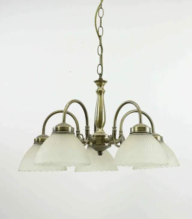 TAKLAMPA, glas och metall, art decó-stil, 1900/2000-tal.