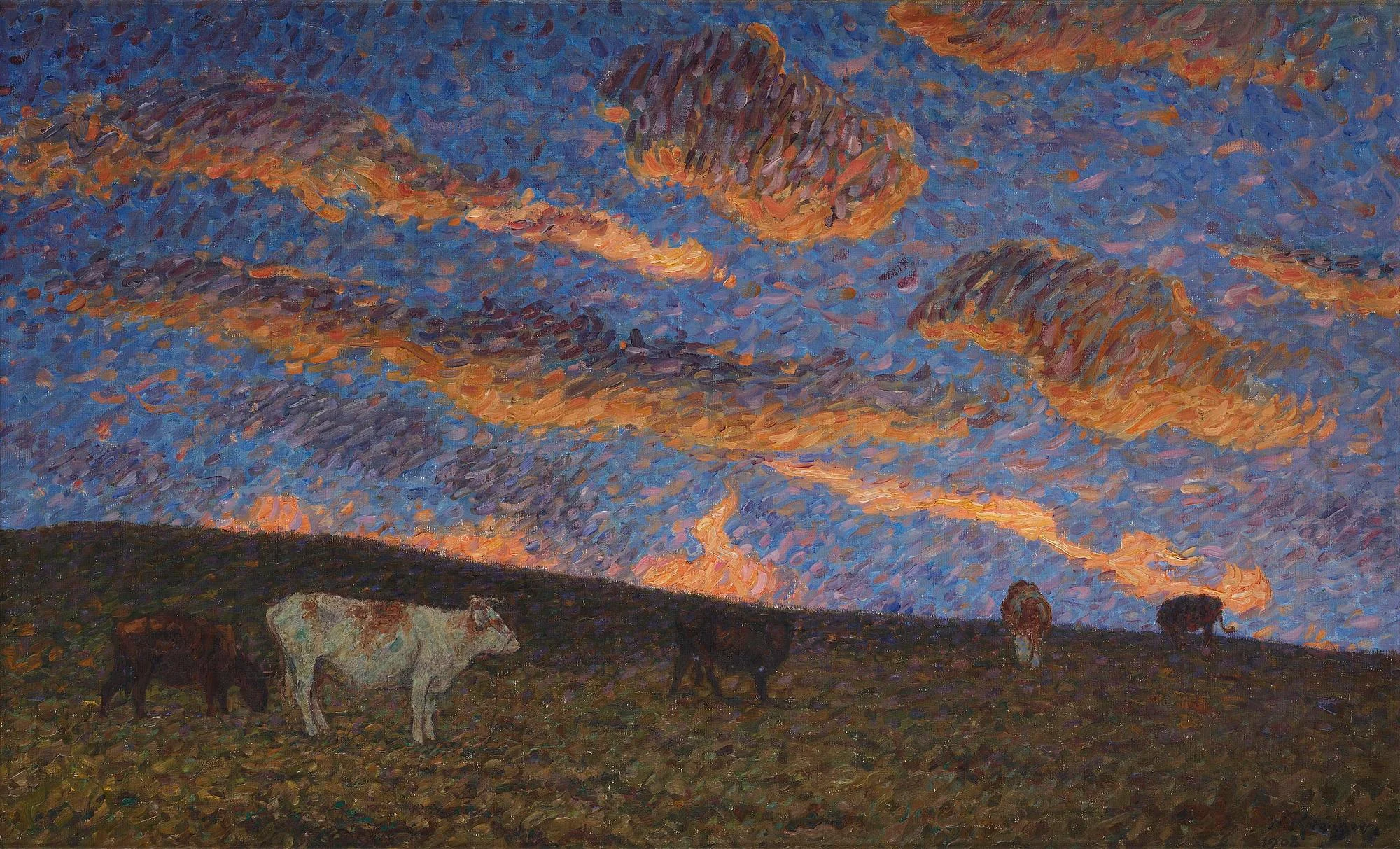 Nils Kreuger, "Röda Moln" (motiv från Båstad). — Bukowskis