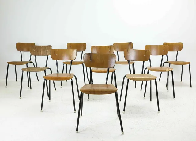 STOLAR, 10 st, Bröderna Nilssons industrier, Åsljunga, 1950/60-tal.