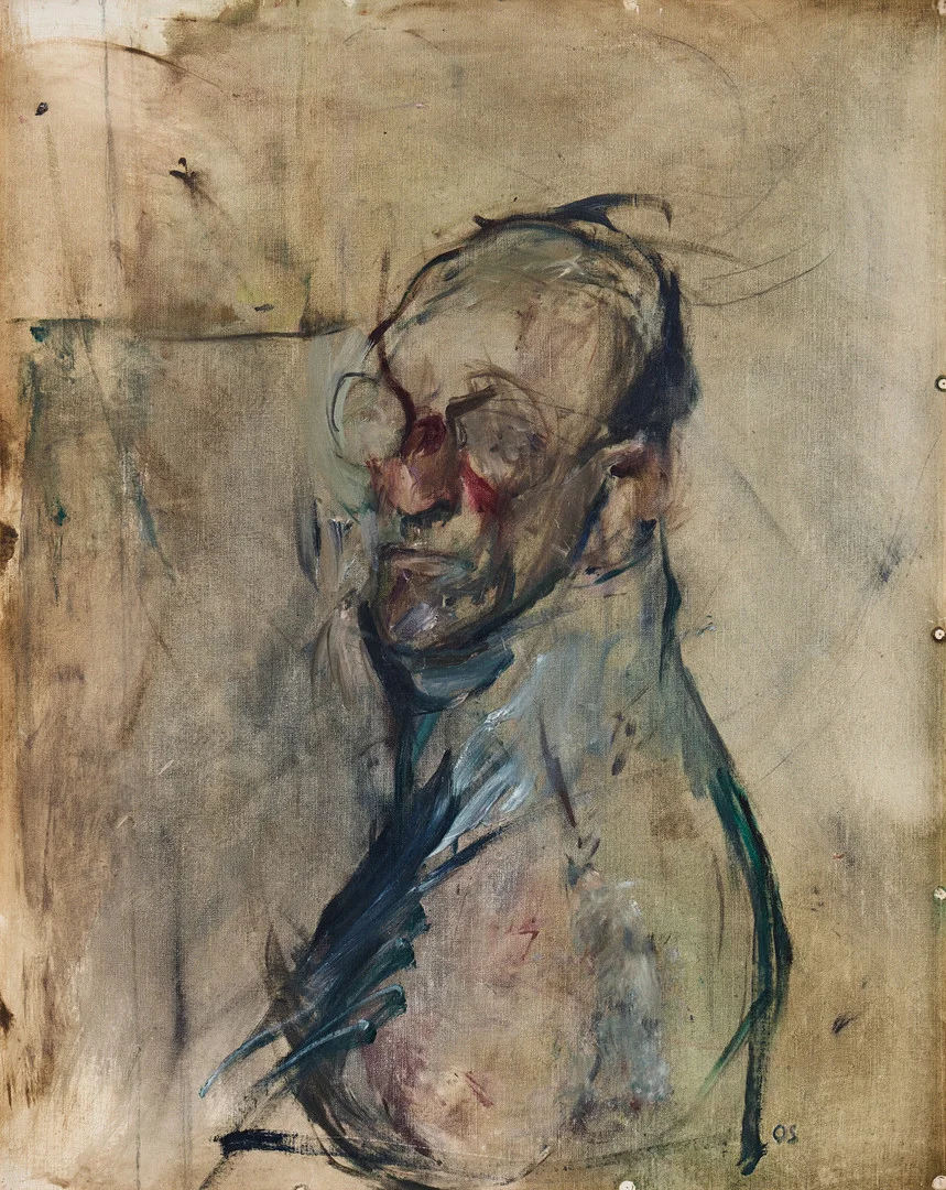OLLE SKAGERFORS. Self-portrait. — Paintings — Stockholms Auktionsverk Fine Art