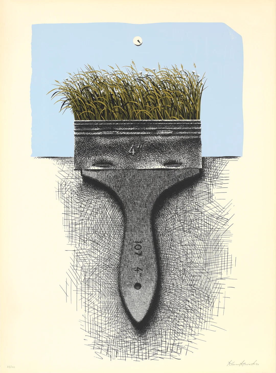 Kaivanto, Kimmo — "Hommage aux Prix Nobel" 1974 — Kunst/Grafikk — Blomqvist