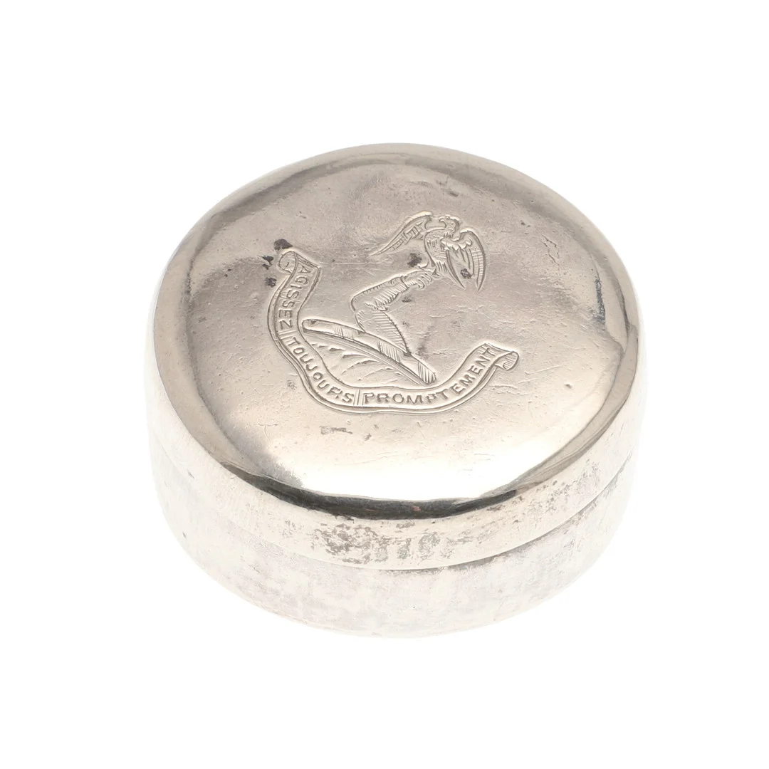 A CHARLES II SILVER PATCH BOX. — Silver — Lawrences Auctioneers