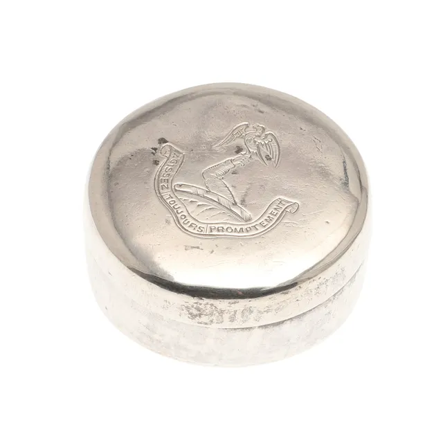 A CHARLES II SILVER PATCH BOX.