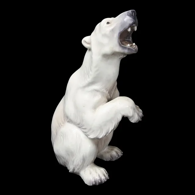 DAHL JENSEN, figurin isbjörn, porslin, nr 1157.