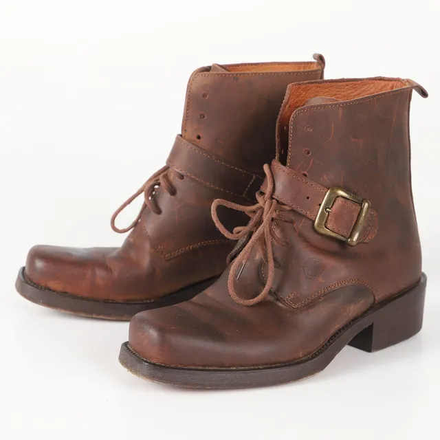 BOOTS, brunt skinn, Lumberjack.
