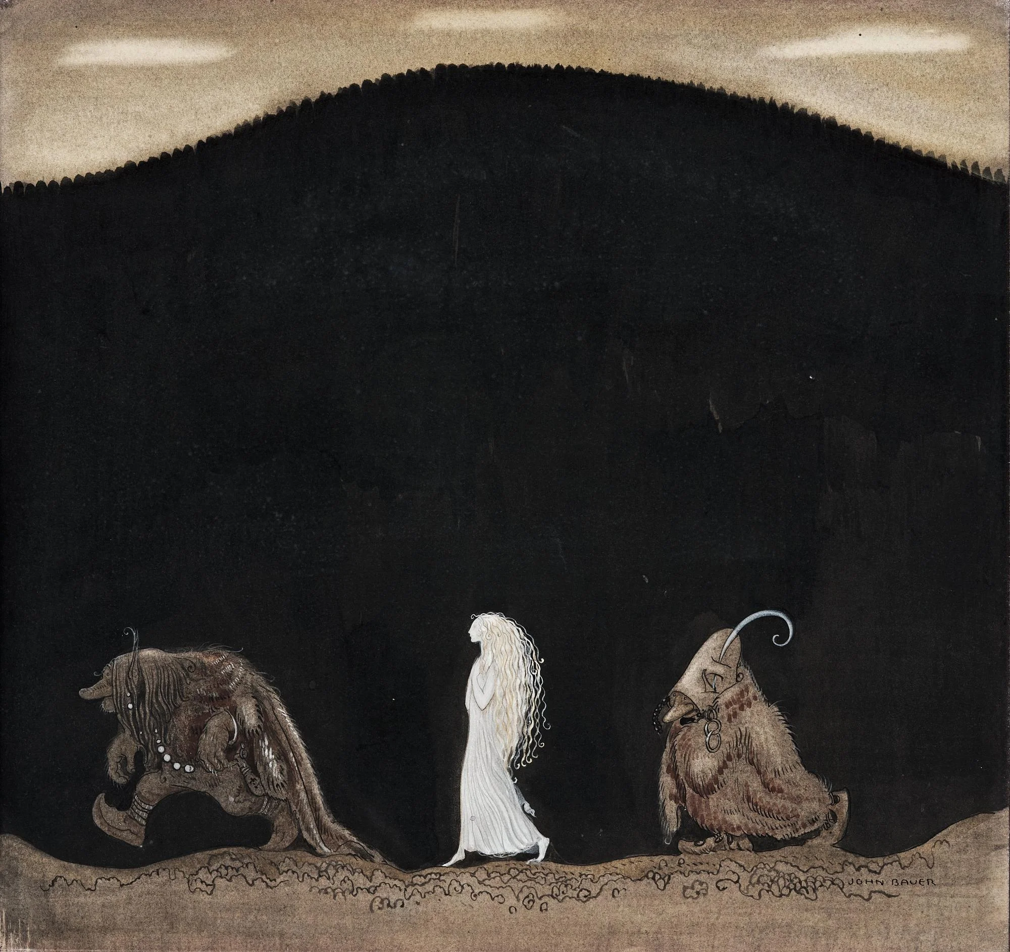 John Bauer, "Bianca Maria och trollen". — Bukowskis