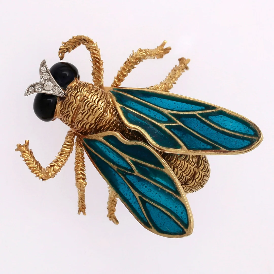 French fly-shaped brooch. — Brooches & Pendants — Balclis