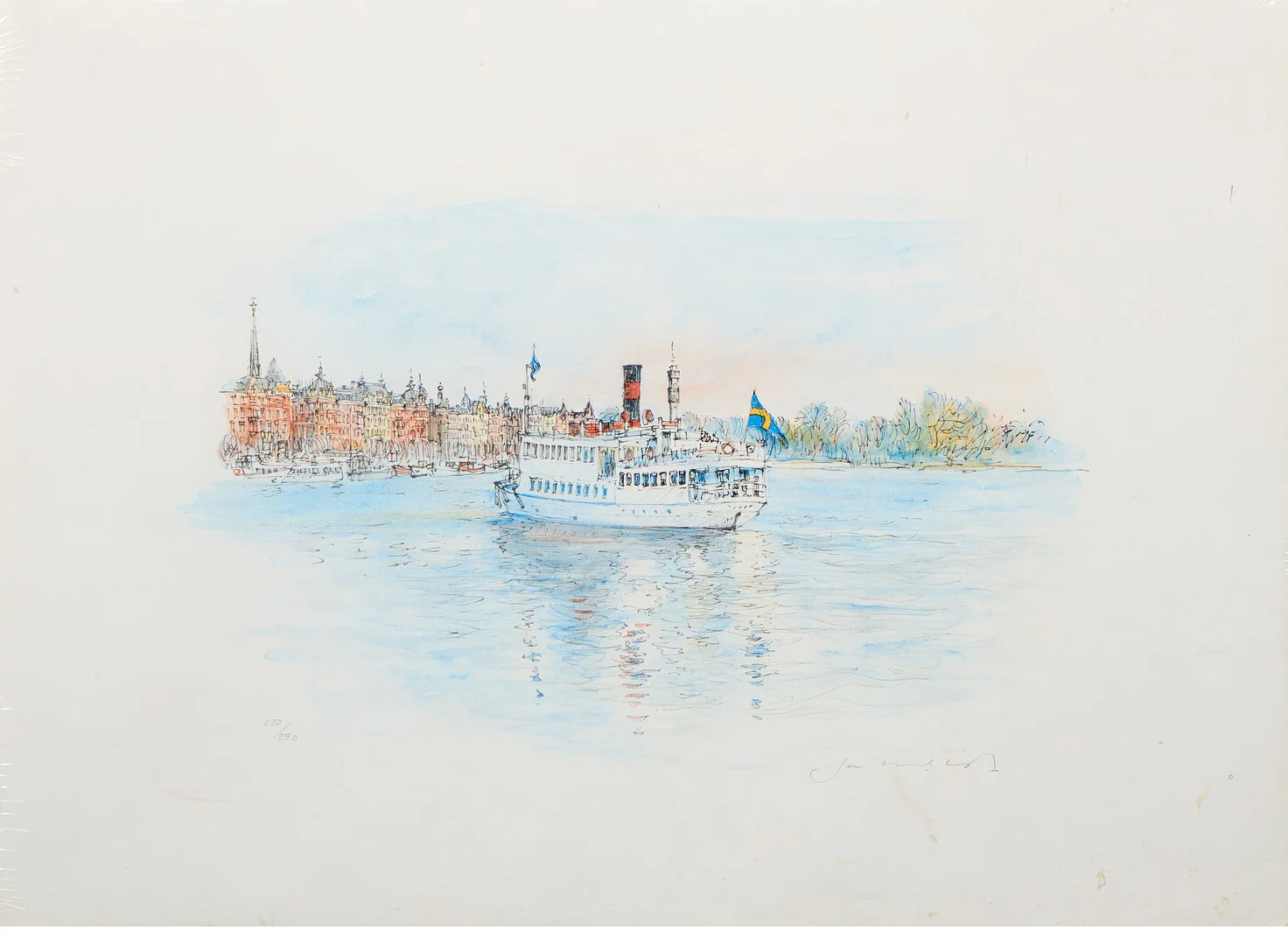 JAN LUNDQVIST. Grafiska blad, 7 st. — Engravings & Prints — Uppsala Auktionskammare