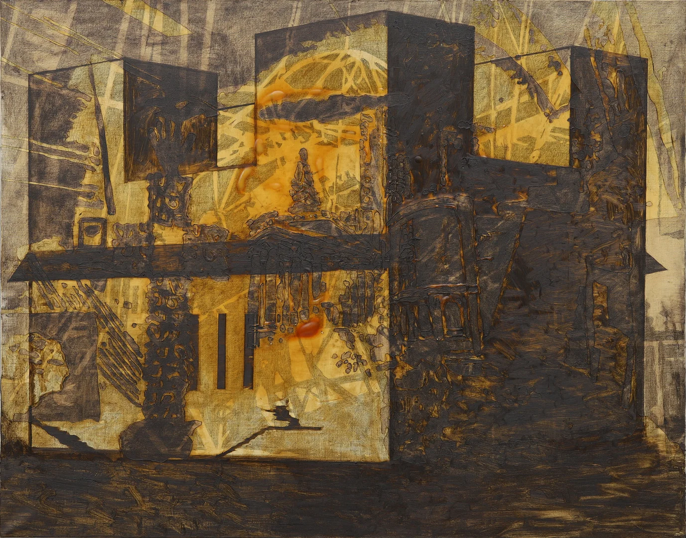 MICHAEL JOHANSSON. Olja på duk, "Cyborg", 1991. — Paintings — Crafoord Auktioner Malmö