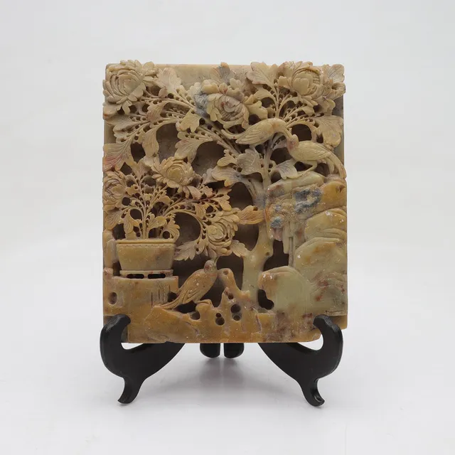 RELIEF, Soapstone, Kina.