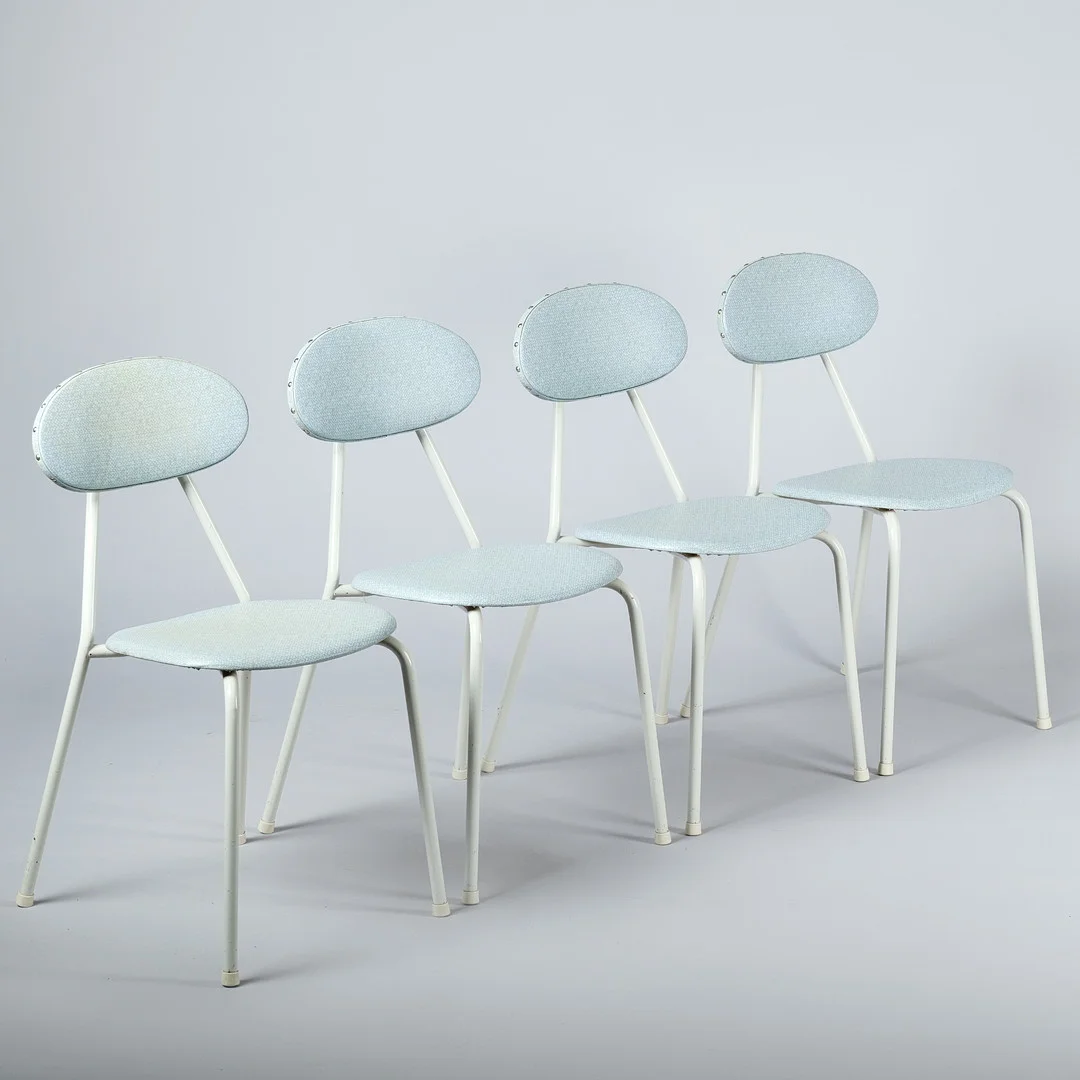 STOLAR, 4 st, stapelbara, 1950/60-tal. — Armchairs & Chairs — Wickmans