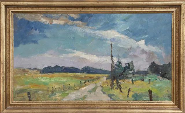 FINN ANDERSEN. TILLSKRIVEN. OLJA på duk, osignerad, 1900-tal.